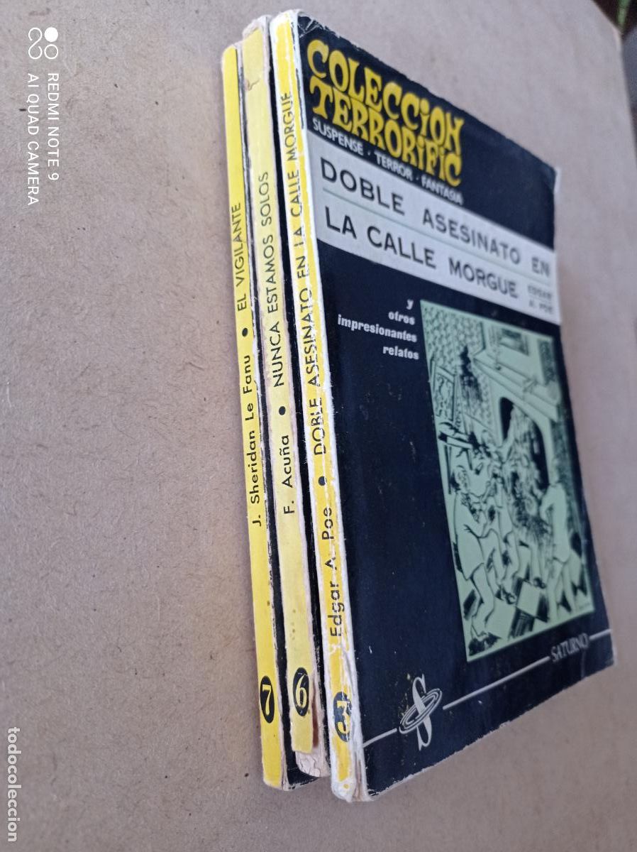Libros de segunda mano: LOTE DE 3 EJEMPLARES. COLECCION TERRORIFIC. ED. SATURNO. NUM. 3,6 Y 7. - Foto 2