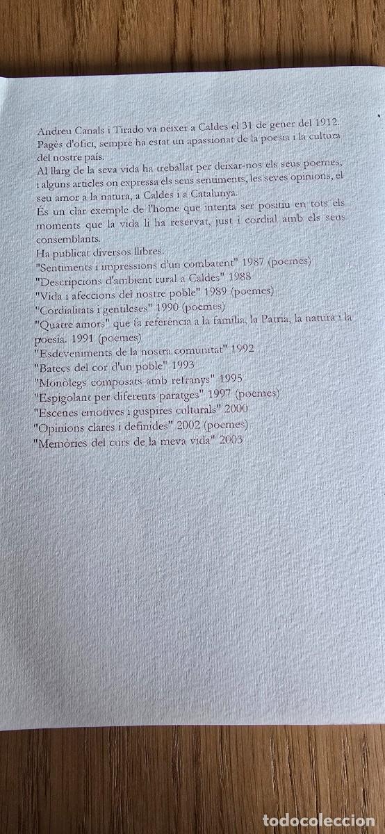 Libros de segunda mano: Sentiment de patria. Andreu Canals. 2006 - Foto 2