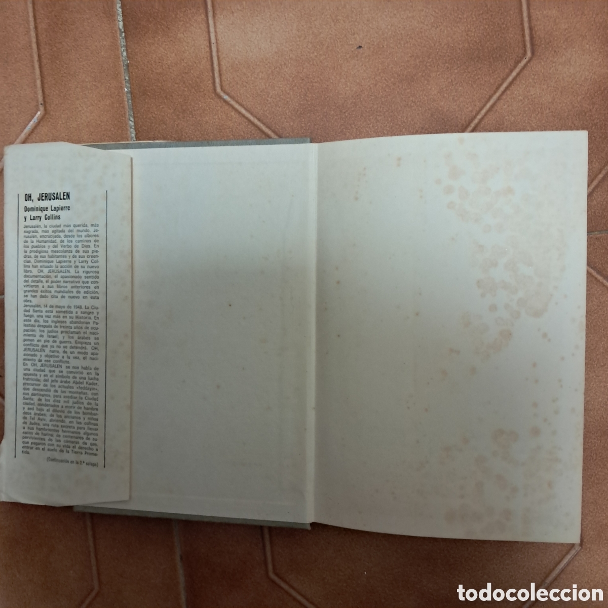Libros de segunda mano: OH, JERUSAL&Eacute;N Edici&oacute;n Ilustrada LAPIERRE COLLINS (14a ed. 1974) - Foto 3