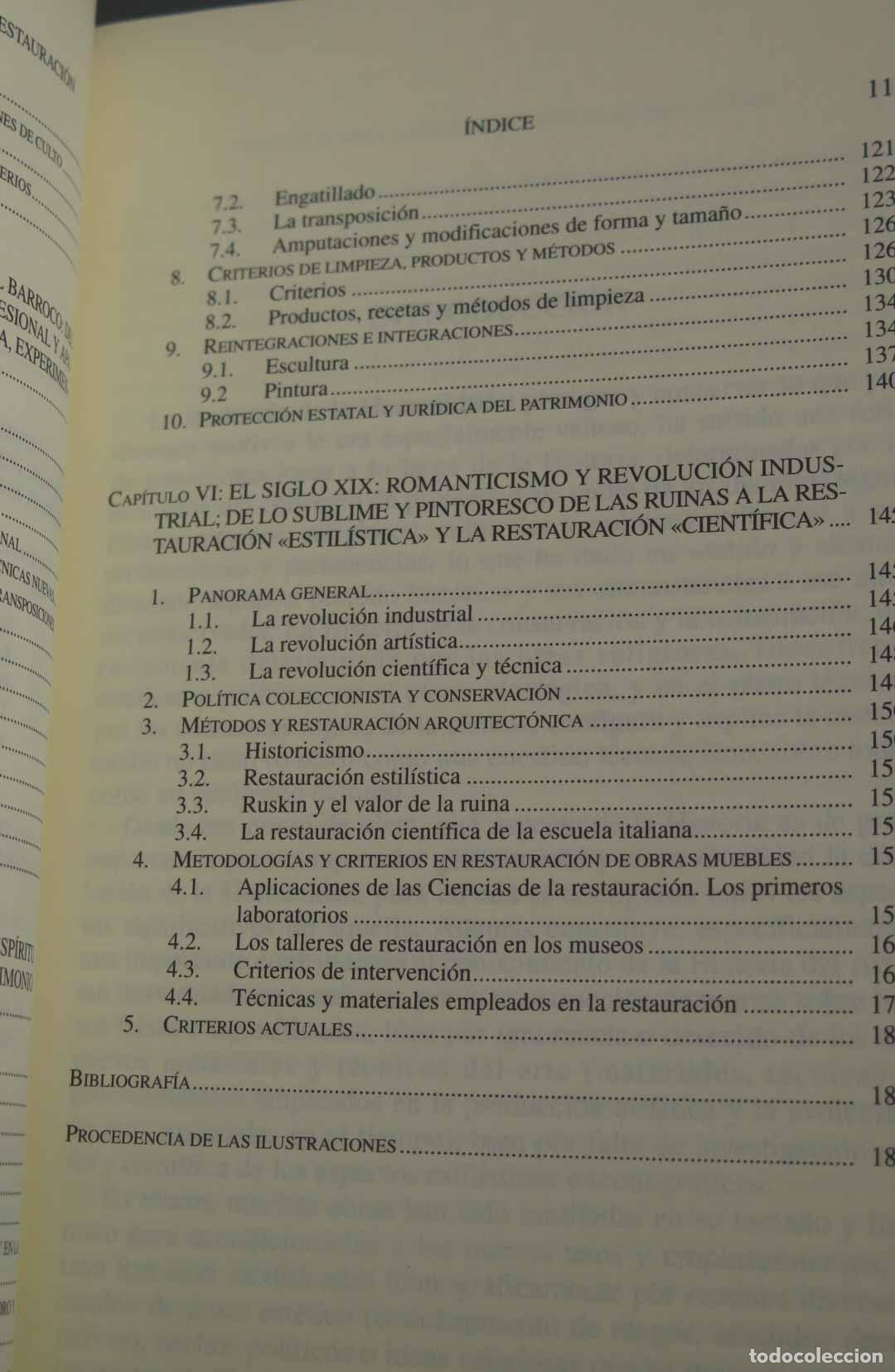 Libros de segunda mano: HISTORIA DE LA CONSERVACION Y LA RESTAURACI&Oacute;N MACARR&Oacute;N MIGUE - Foto 4