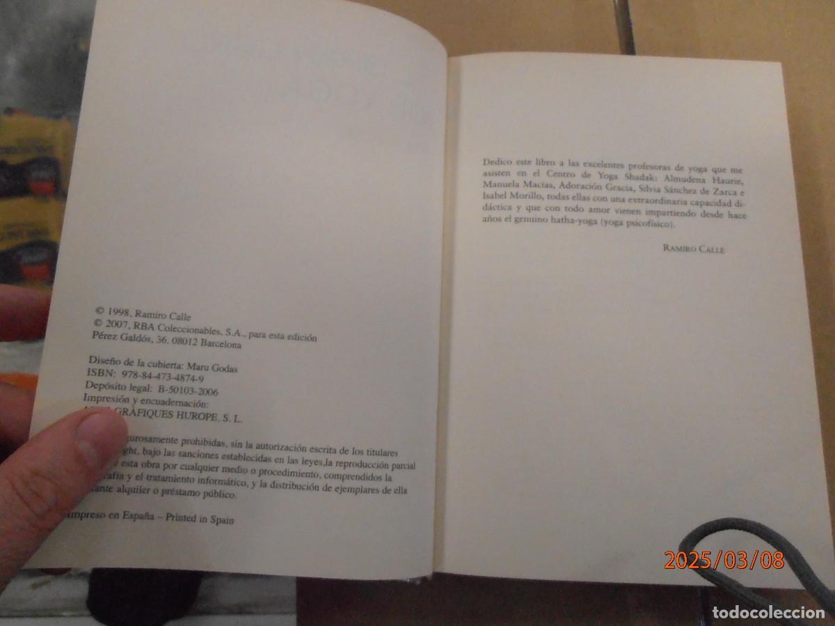 Libros de segunda mano: El gran libro de yoga - Ramiro Calle - Foto 3