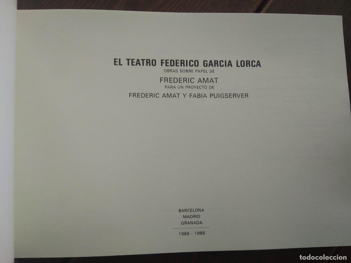 Libros de segunda mano: EL TEATRO FEDERICO GARC&Iacute;A LORCA - FREDERIC AMAT - Foto 3