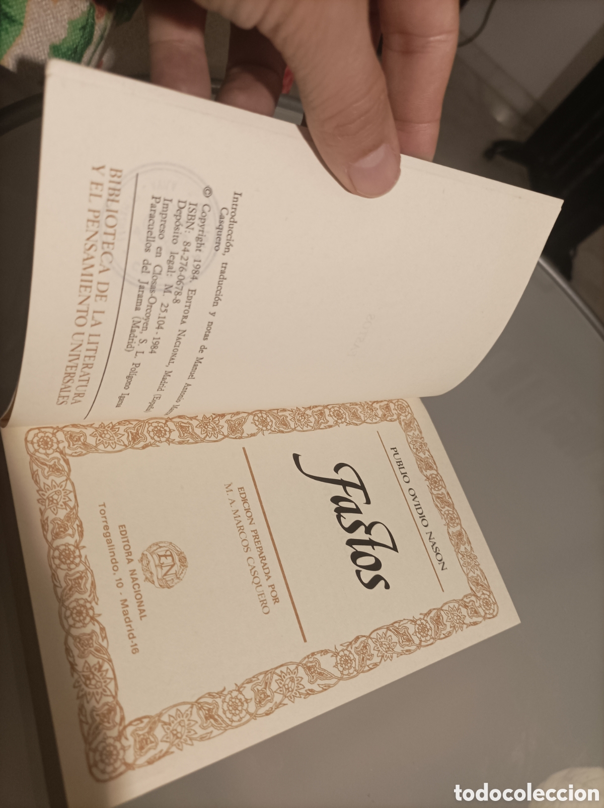 Libros de segunda mano: Publio Ovidio Nadon - Fastos - Foto 4
