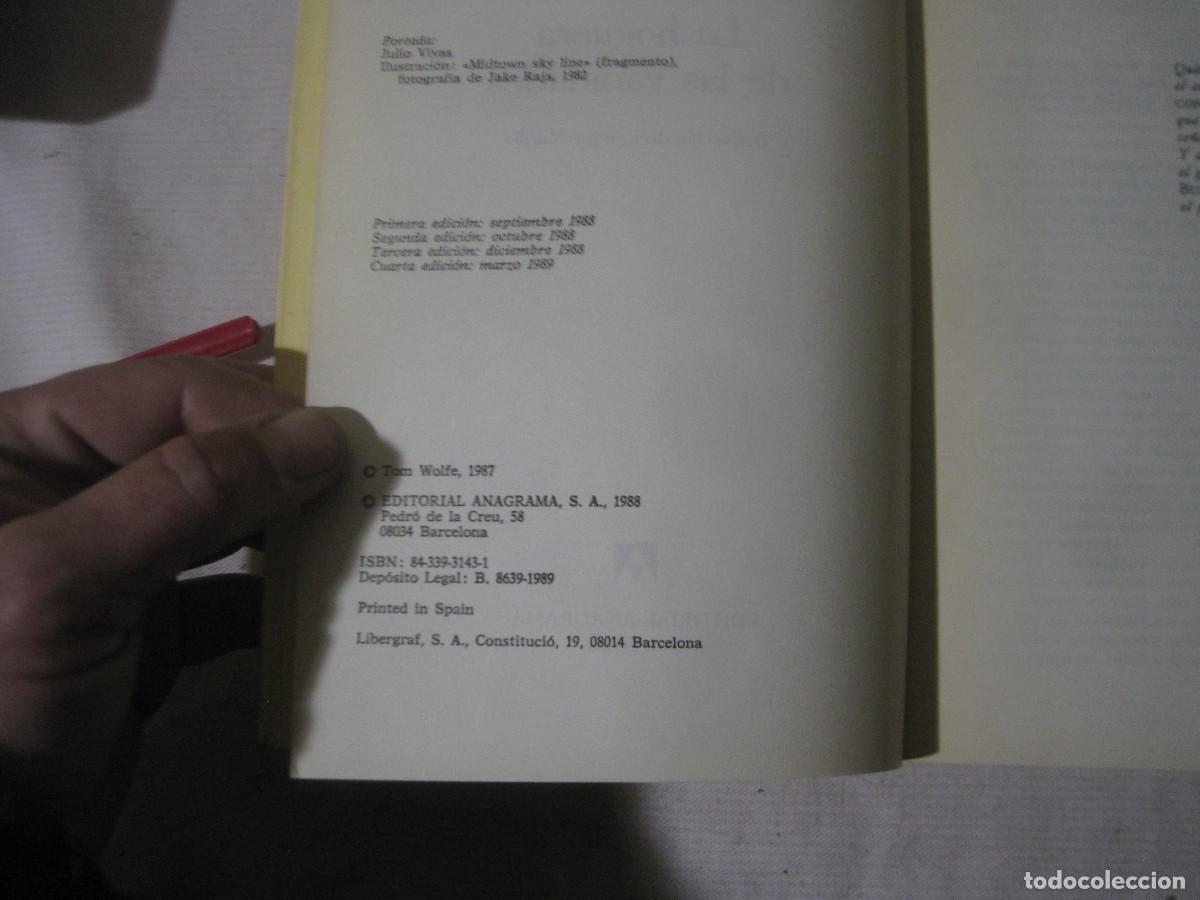 Libros de segunda mano: Tom Wolfe - La Hoguera de las vanidades - Anagrama - Foto 2