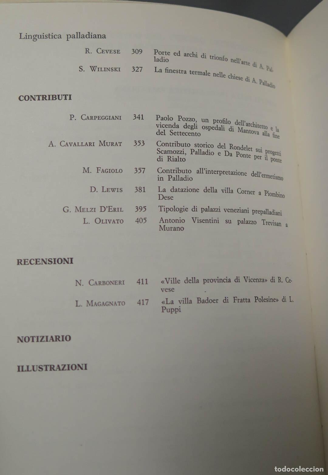 Libros de segunda mano: ASPETTI DELLA PROBLEMATICA PALLADIANA - Foto 3