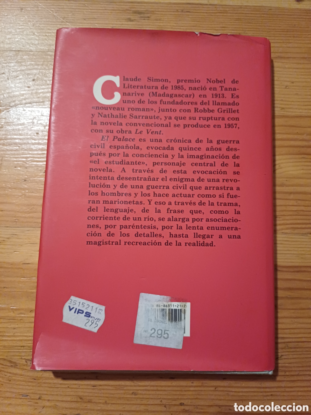Libros de segunda mano: El Palace Claude Simon Premio Nobel 1985 - Foto 4