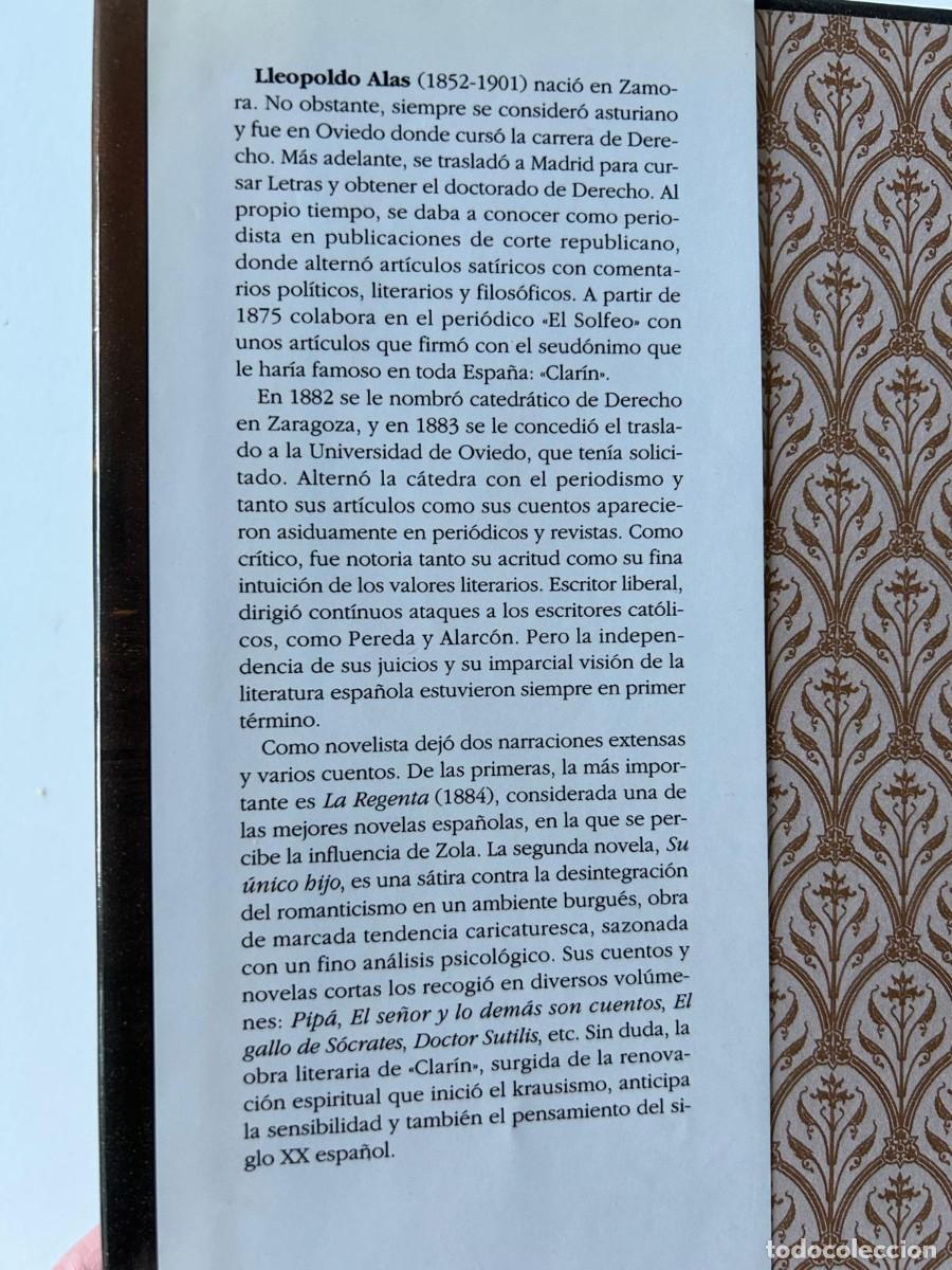 Libros de segunda mano: LA REGENTA. LEOPOLDO ALAS CLARIN - Foto 4