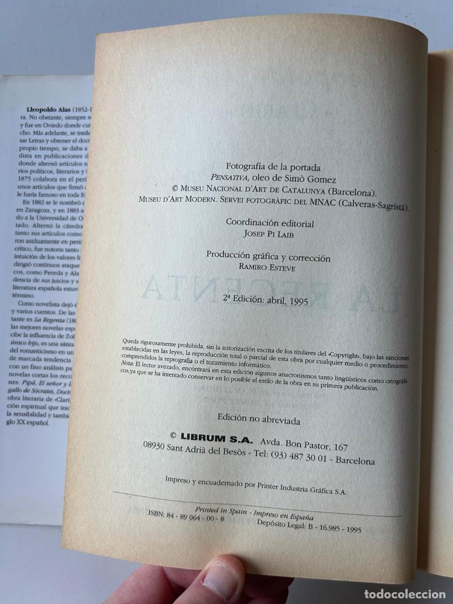 Libros de segunda mano: LA REGENTA. LEOPOLDO ALAS CLARIN - Foto 6