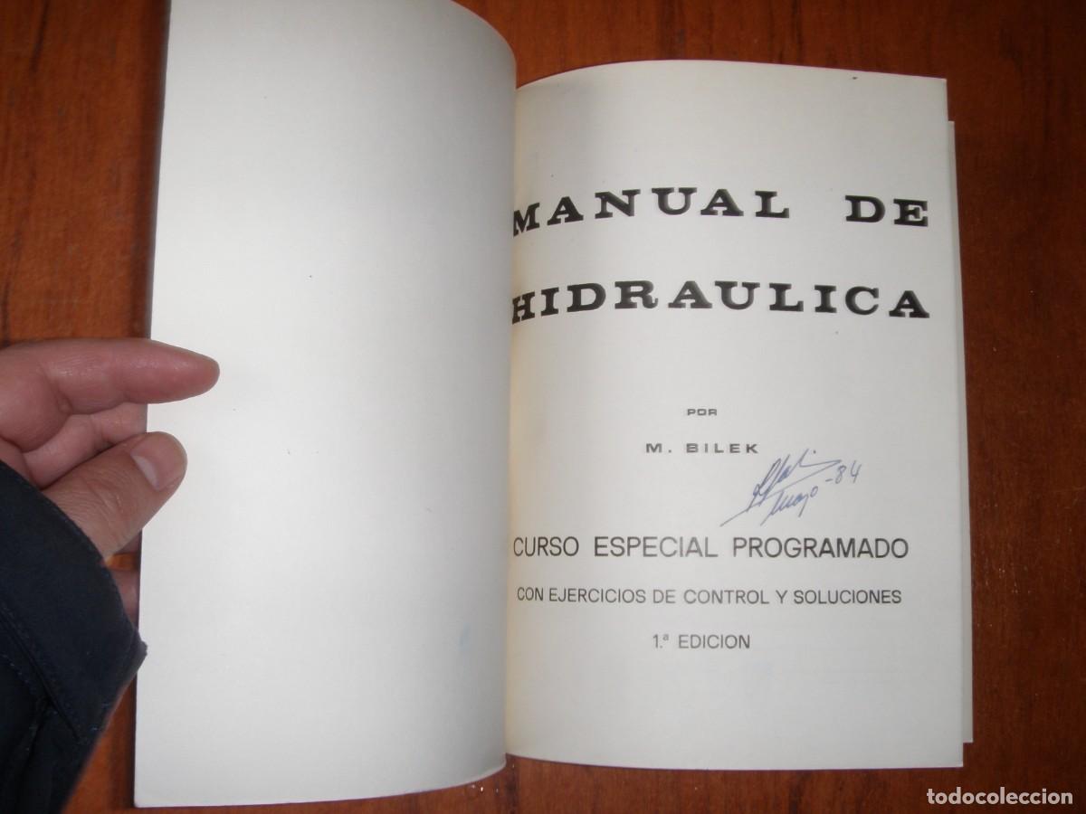 Libros de segunda mano: MANUAL DE HIDRAULICA M. BILEK - Foto 4