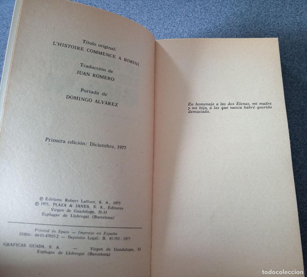 Libros de segunda mano: La Historia Empieza En Bimini Pierre Carnac - Foto 4