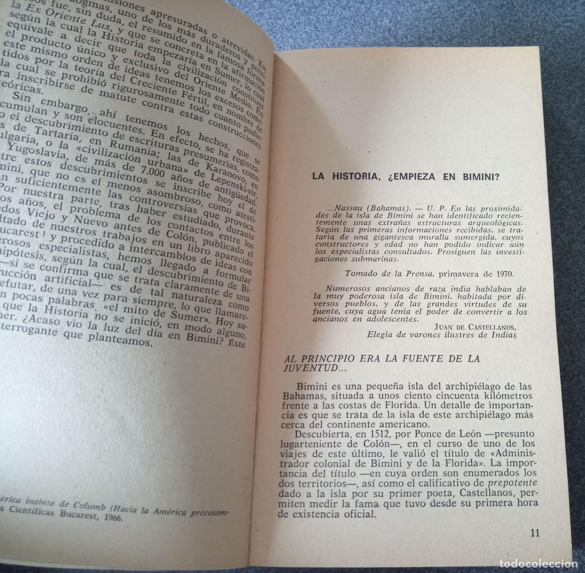 Libros de segunda mano: La Historia Empieza En Bimini Pierre Carnac - Foto 7
