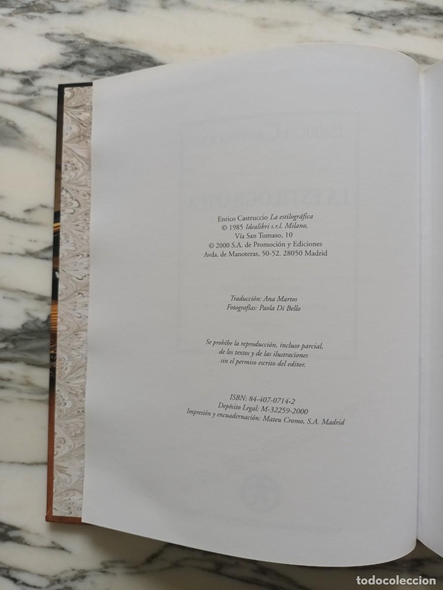 Libros de segunda mano: LA ESTILOGR&Aacute;FICA - ENRICO CASTRUCCIO - 2000 - Foto 3