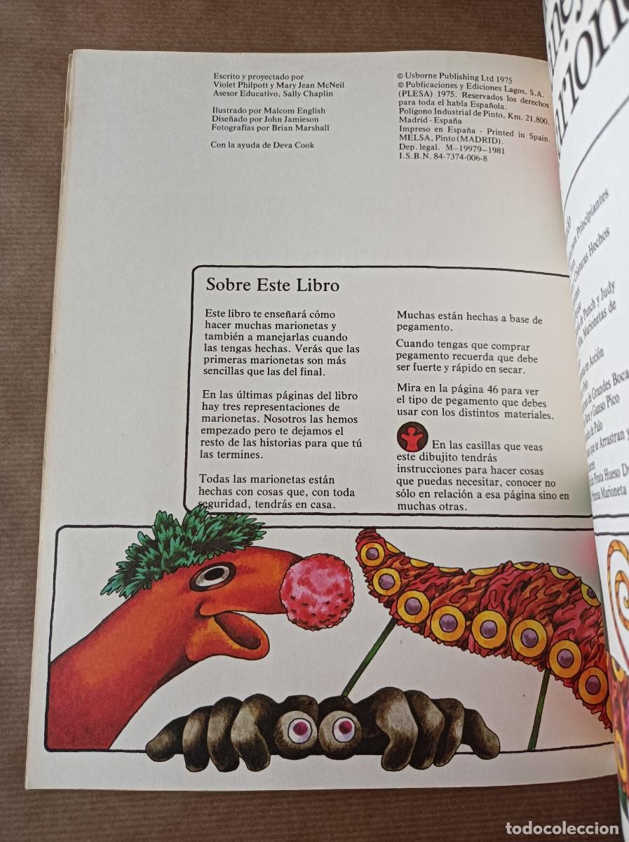 Libros de segunda mano: LIBRO PLESA C&Oacute;MO HACER MARIONETAS - Foto 14