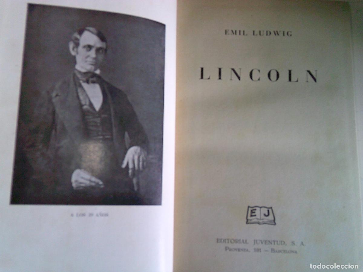 Libros de segunda mano: Emil Ludwig Lincoln Editorial Juventud - Foto 3
