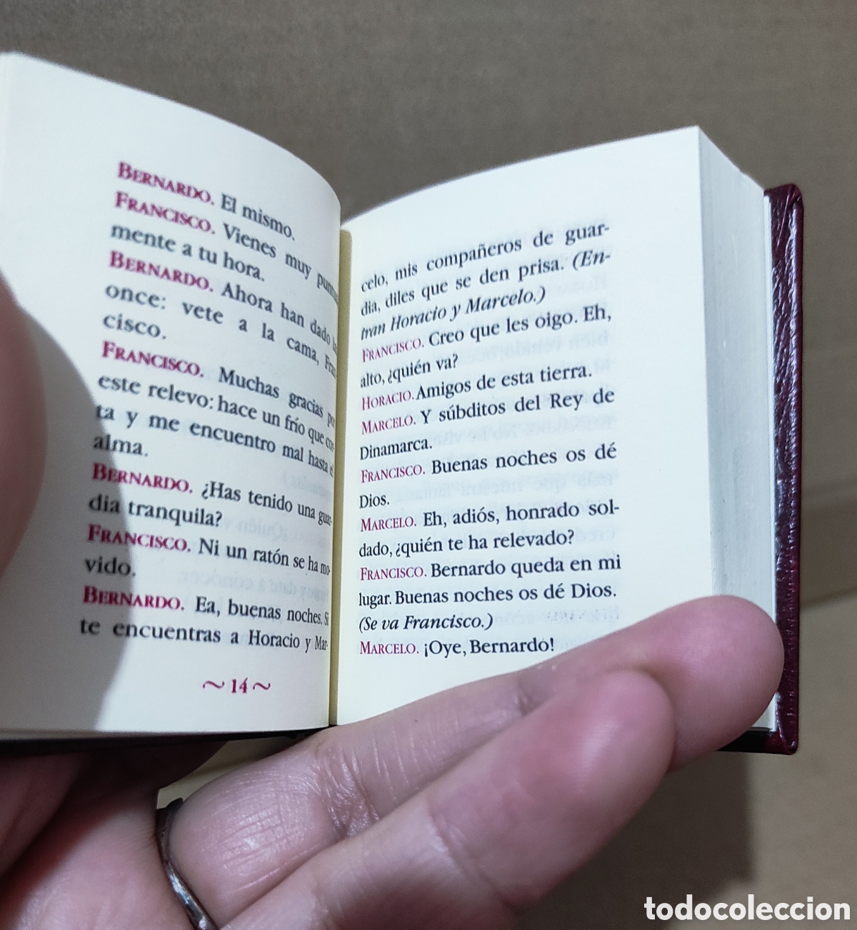 Libros de segunda mano: Miniatura libro. Hamlet ( Shakespeare) - Foto 6