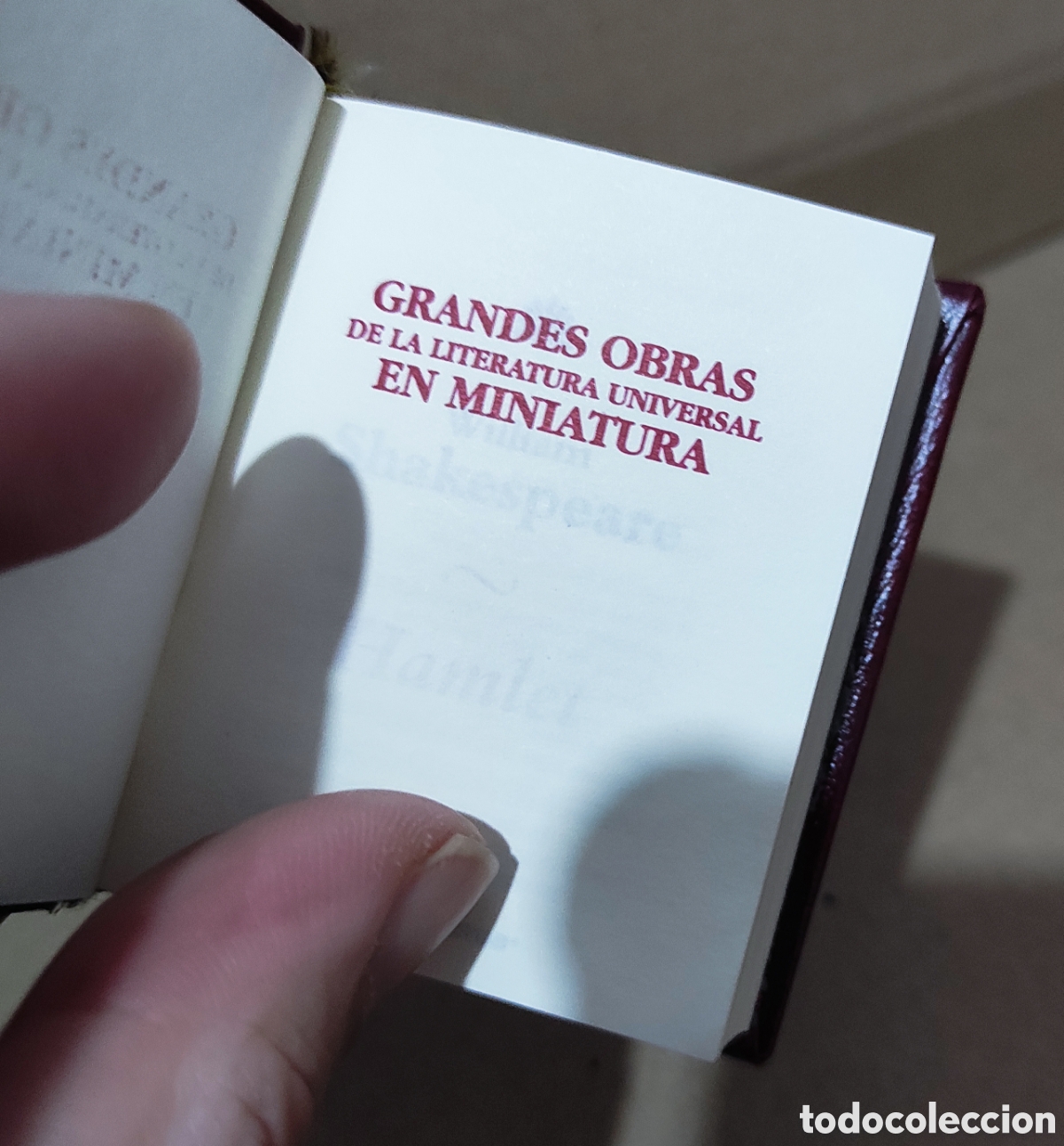Libros de segunda mano: Miniatura libro. Hamlet ( Shakespeare) - Foto 7