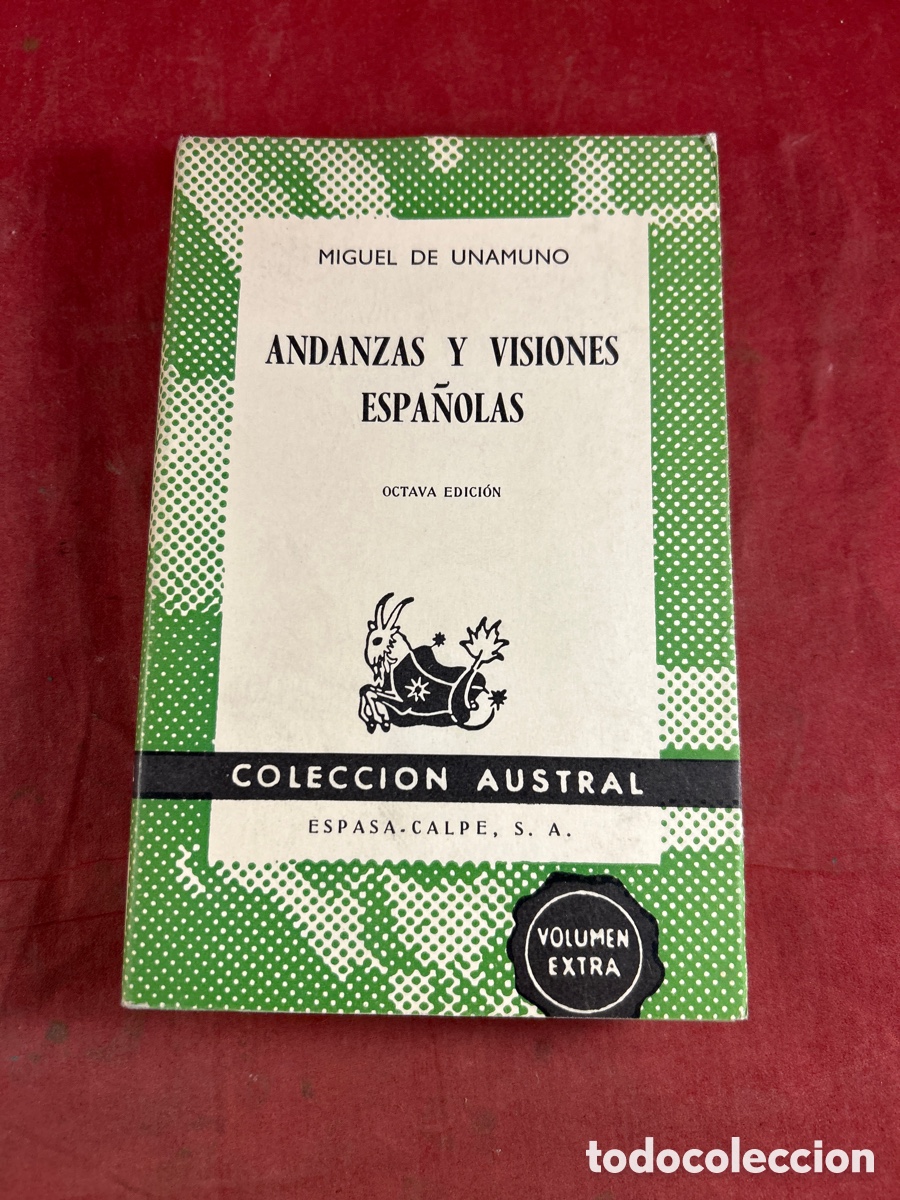 Libros de segunda mano: MIGUEL DE UNAMUNO ANDANZAS Y VISIONES ESPA&Ntilde;OLAS - Foto 1