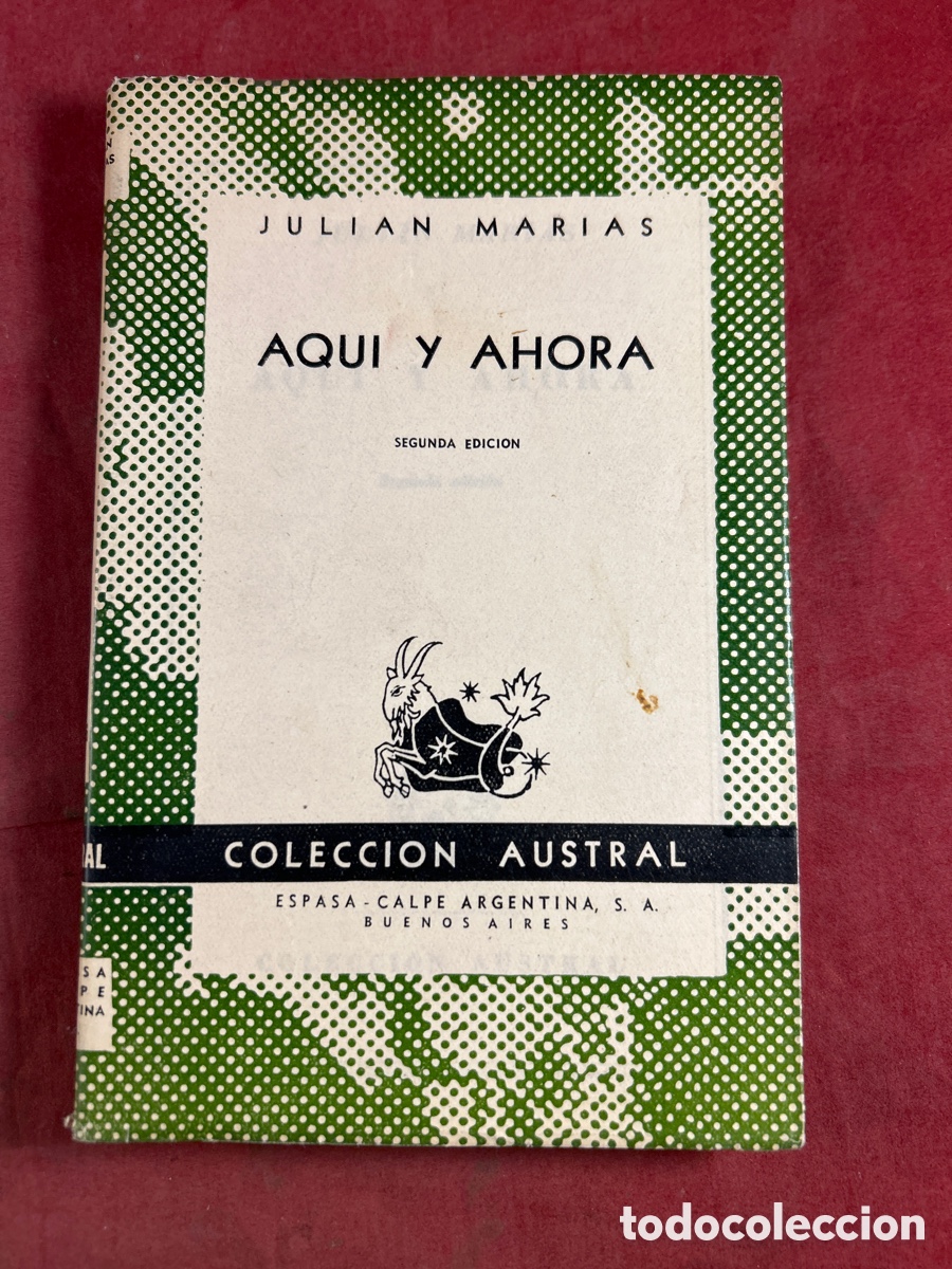 Libros de segunda mano: Juli&aacute;n Mar&iacute;as Aqu&iacute; y ahora - Foto 1