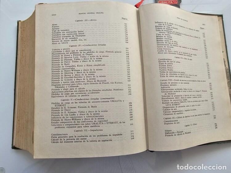 Libros de segunda mano: MANUAL GENERAL URALITA. (Manuales t&eacute;cnicos, 1956) - Foto 11