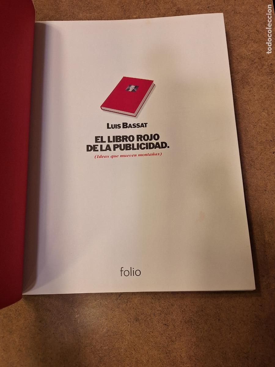 Libros de segunda mano: El libro rojo de la publicidad - Luis Bassat (libro gran formato) - Foto 5