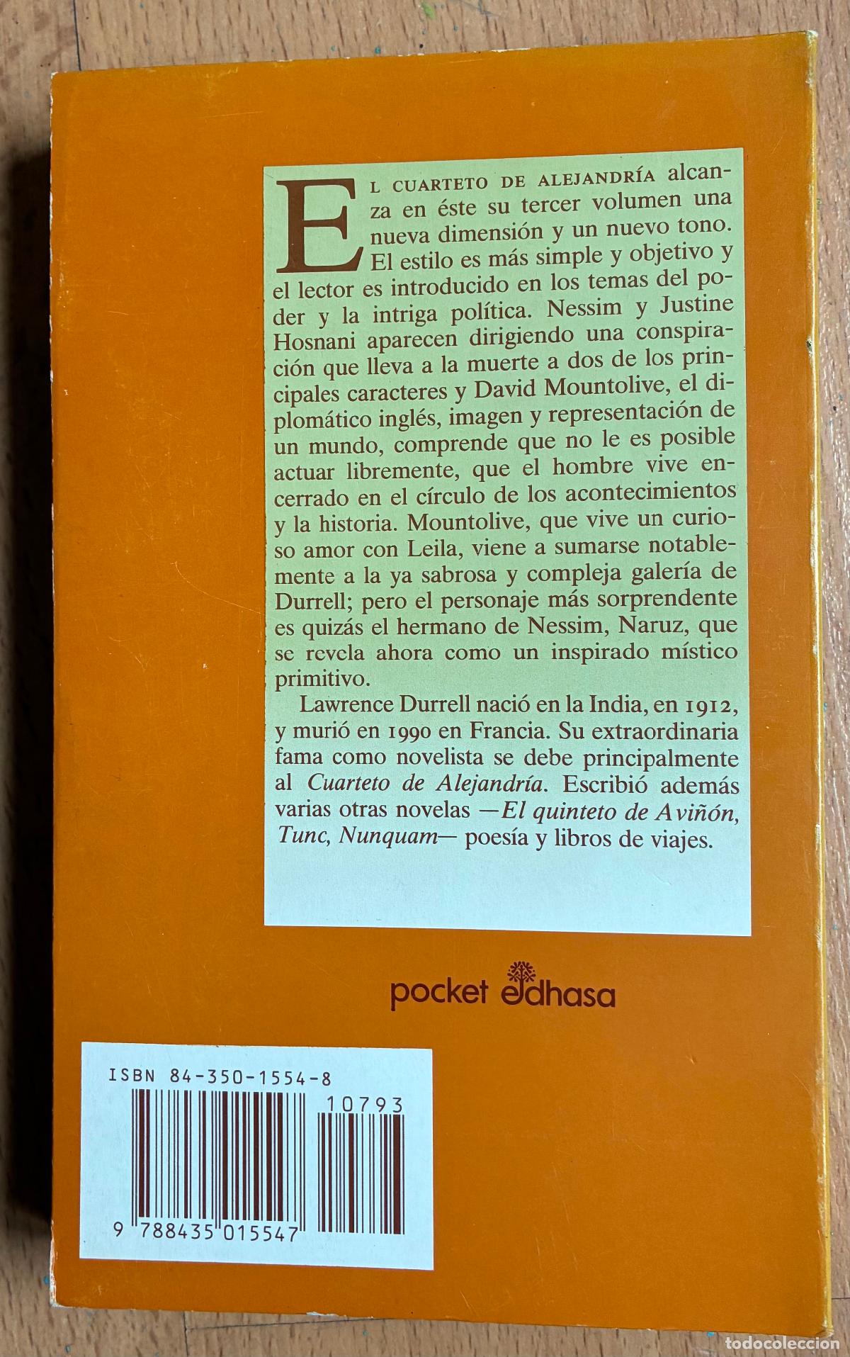 Libros de segunda mano: MOUNTOLIVE, El cuarteto de Alejandria, Lawrence Durrell - Foto 2