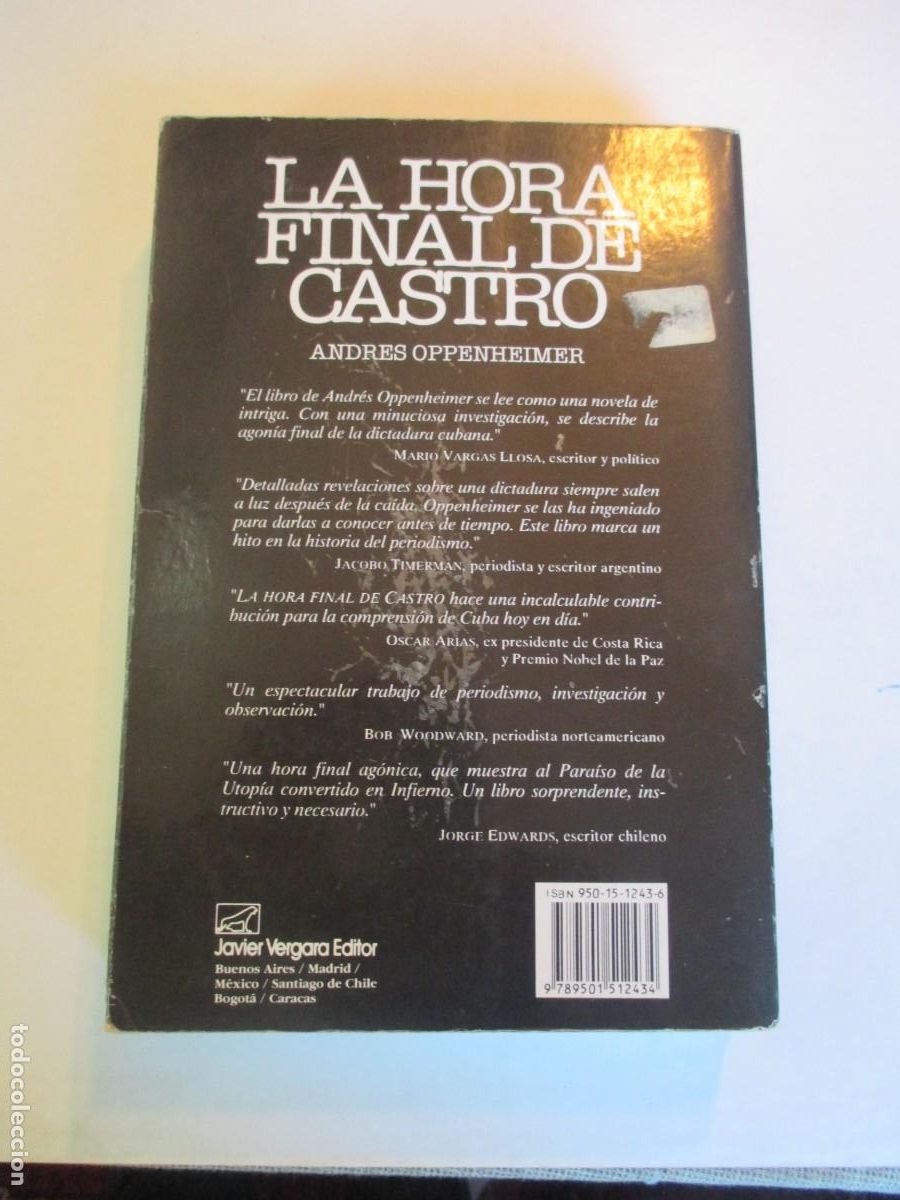 Libros de segunda mano: ANDR&Eacute;S OPPENHEIMER La hora final de Castro W33390 - Foto 2