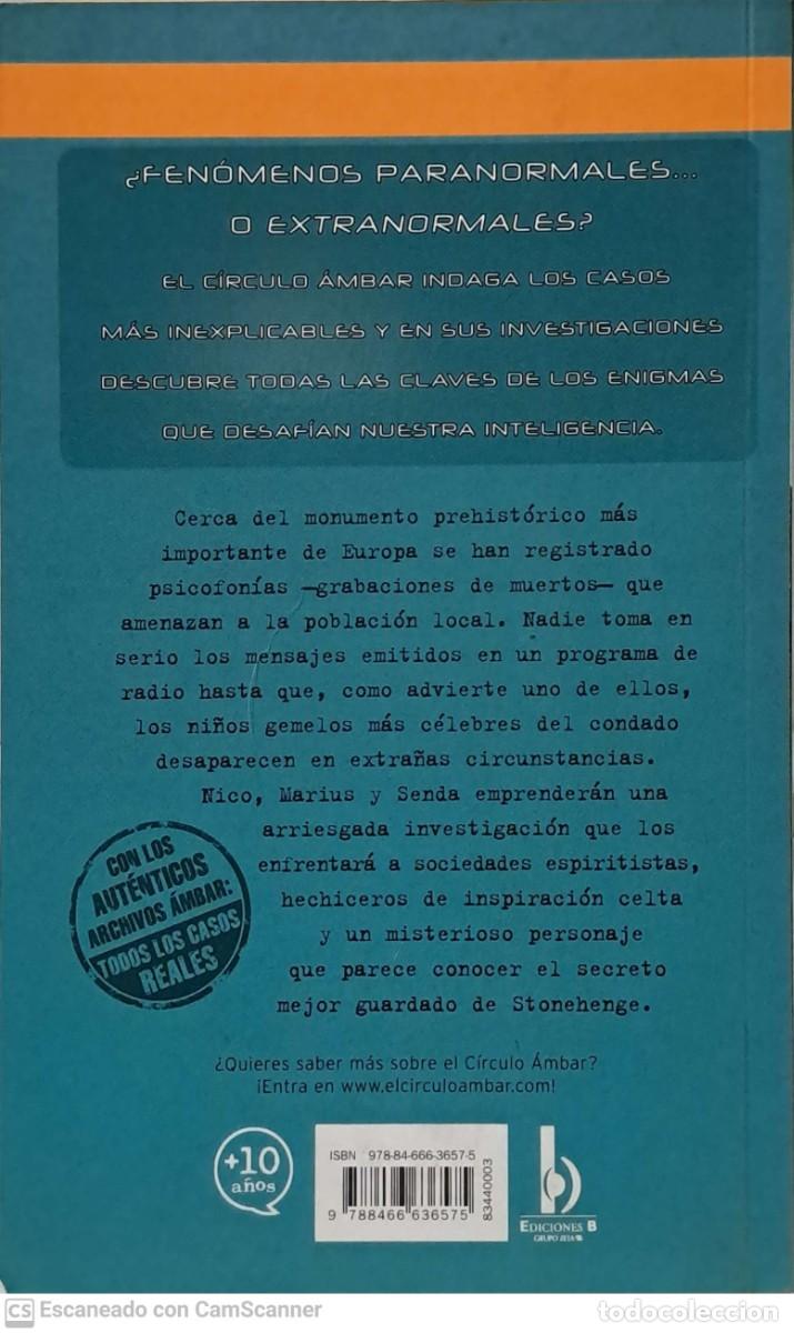 Libros de segunda mano: El circulo Ambar y las voces de Stonehenge - Francesc Miralles - Foto 2