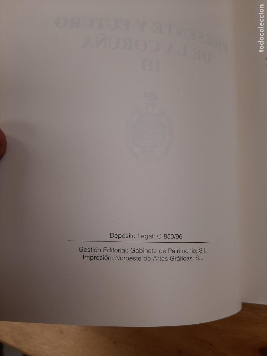 Libros de segunda mano: Presente y futuro de La Coru&ntilde;a - Instituto &rdquo;Jos&eacute; Cornide&rdquo; de estudios coru&ntilde;eses - 3 Tomos - Foto 5