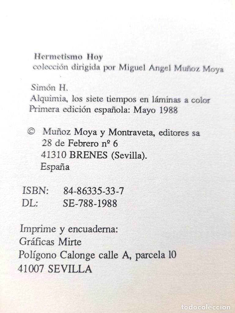 Libros de segunda mano: Los Siete Tiempos de la Alquimia, Simon H - Foto 7