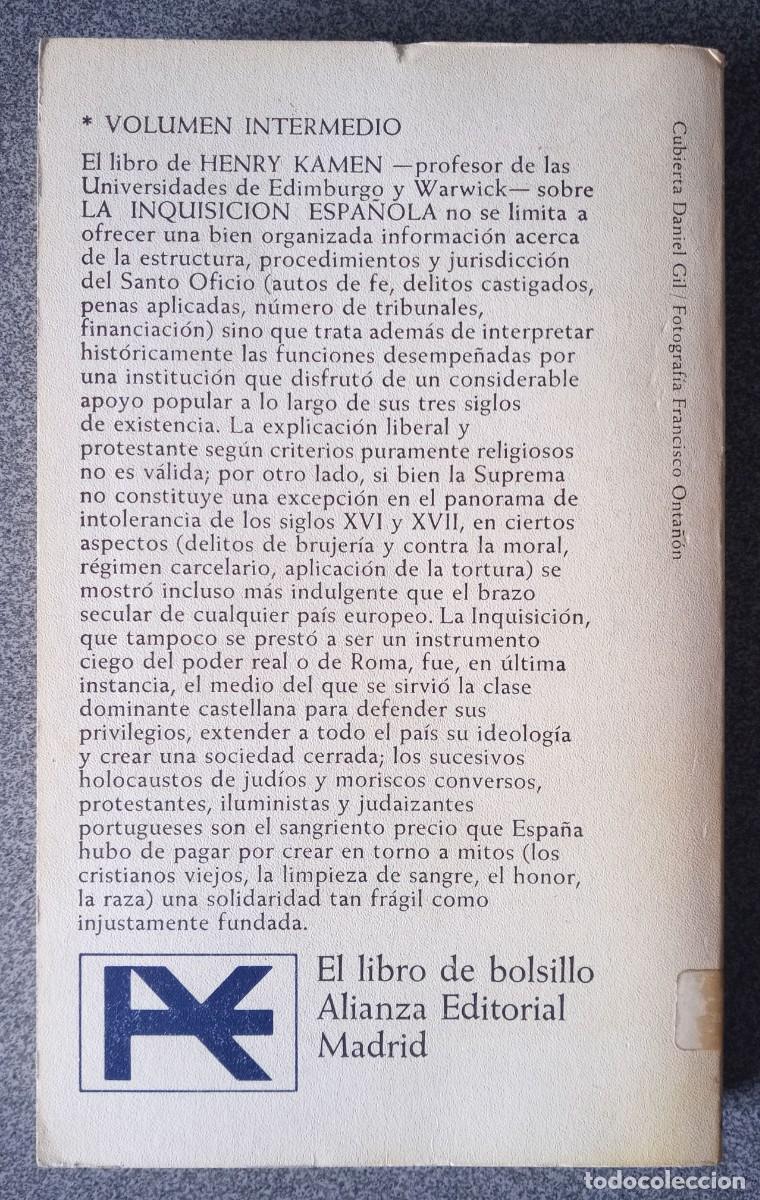 Libros de segunda mano: La Inquisici&oacute;n Espa&ntilde;ola Henry Kamen - Foto 10