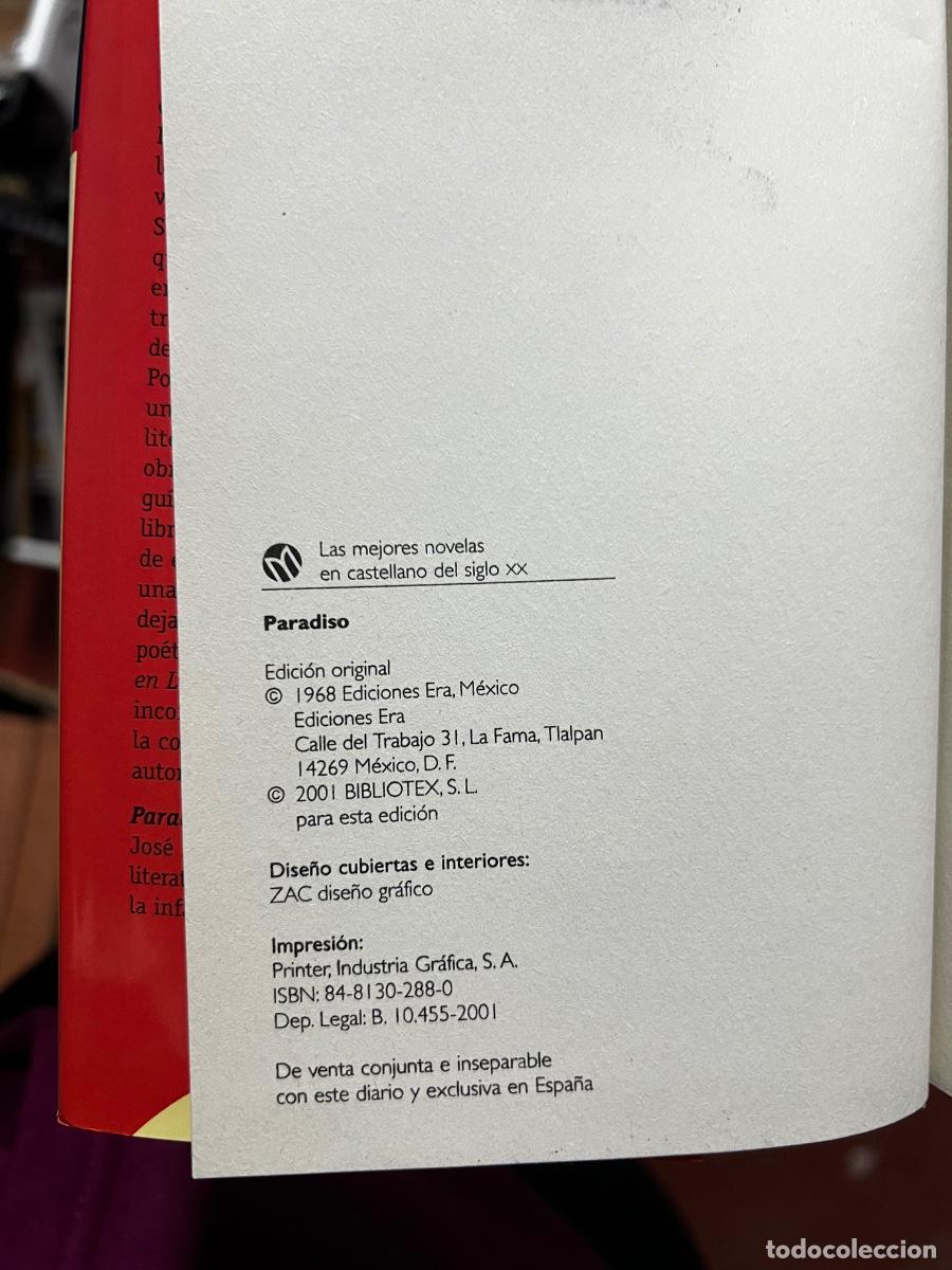 Libros de segunda mano: PARADISO. JOSE LEZAMA LIMA. BIBLIOTECA EL MUNDO. 42. - Foto 4