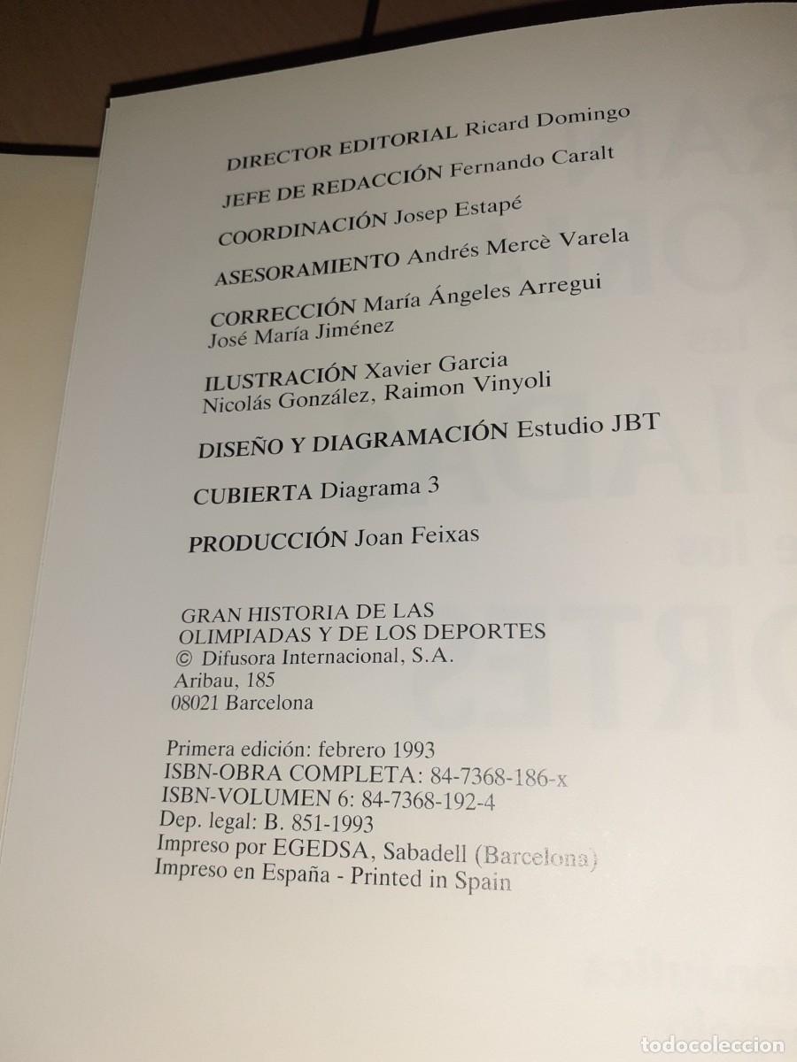 Libros de segunda mano: GRAN HISTORIA de las OLIMPIADAS y de los DEPORTES - Foto 4
