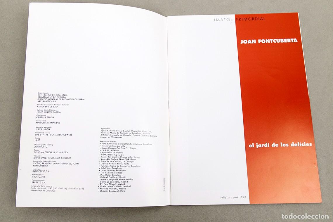 Libros de segunda mano: JOAN FONTCUBERTA - EL JARD&Iacute; DE LES DEL&Iacute;CIES + DISCO - 1990 - Foto 3