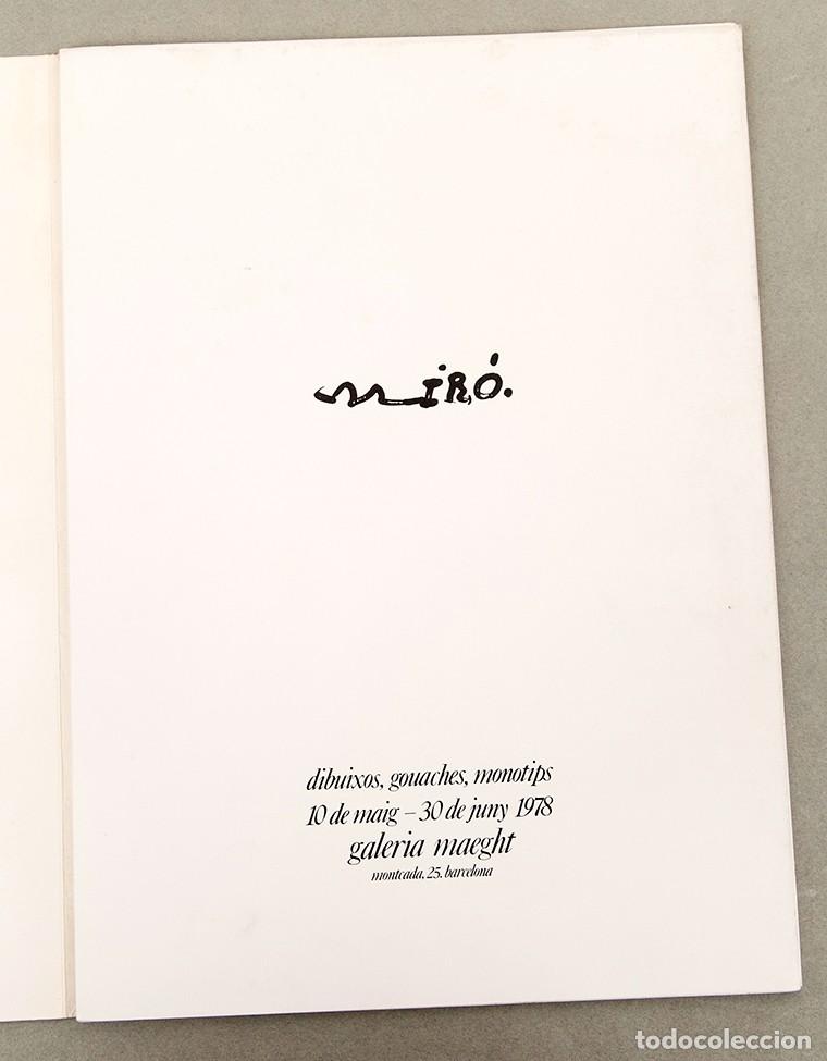 Libros de segunda mano: JOAN MIR&Oacute; - MAEGHT 1978 - CON LITOGRAF&Iacute;A - Foto 3