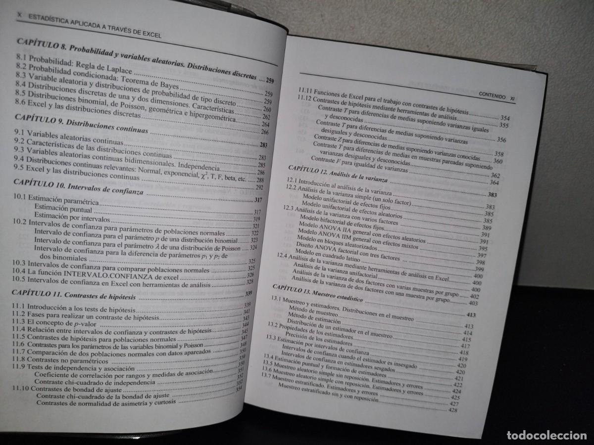 Libros de segunda mano: 142- ESTAD&Iacute;STICA APLICADA A TRAV&Eacute;S DE EXCEL - C&Eacute;SAR P&Eacute;REZ L&Oacute;PEZ - Foto 9