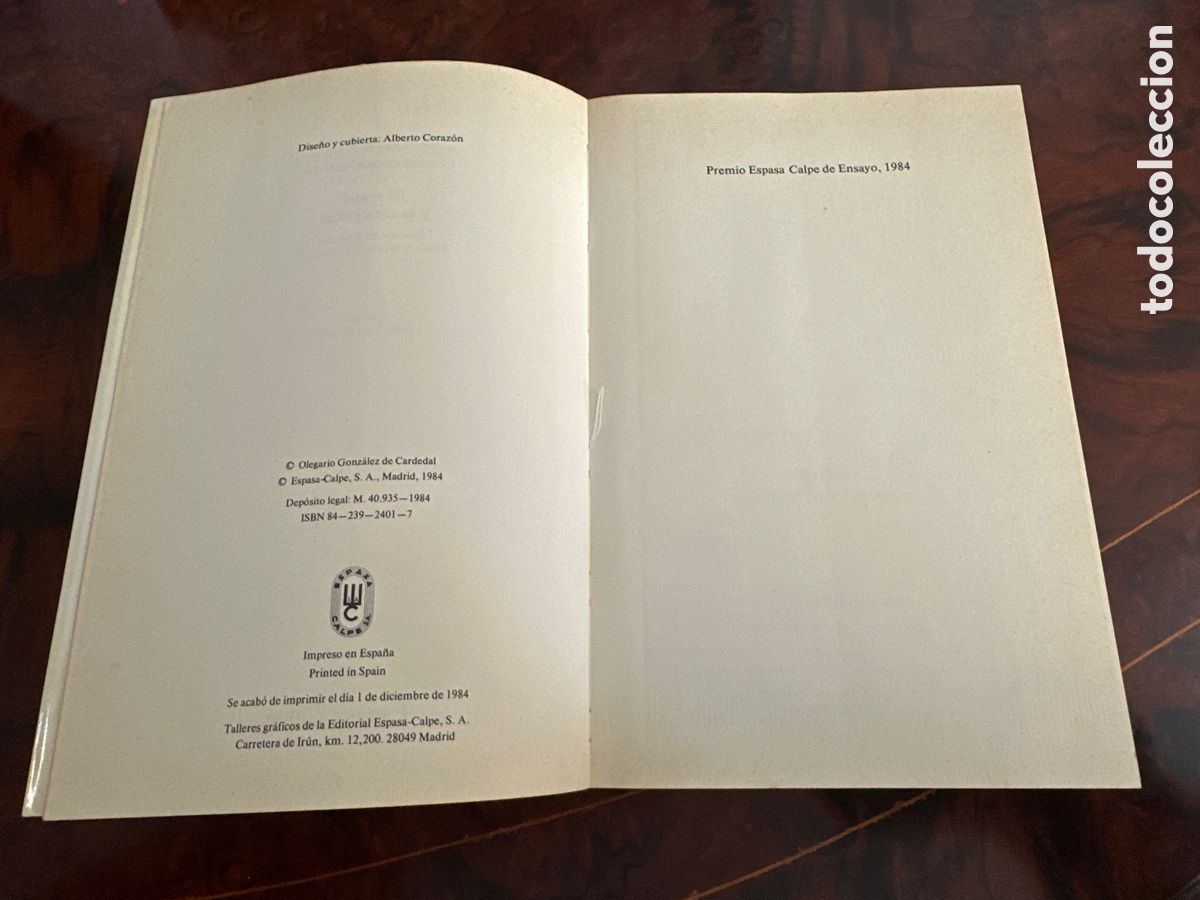 Libros de segunda mano: EL PODER Y LA CONCIENCIA / OLEGARIO GONZALEZ DE CARDENAL / ESPASA - Foto 3