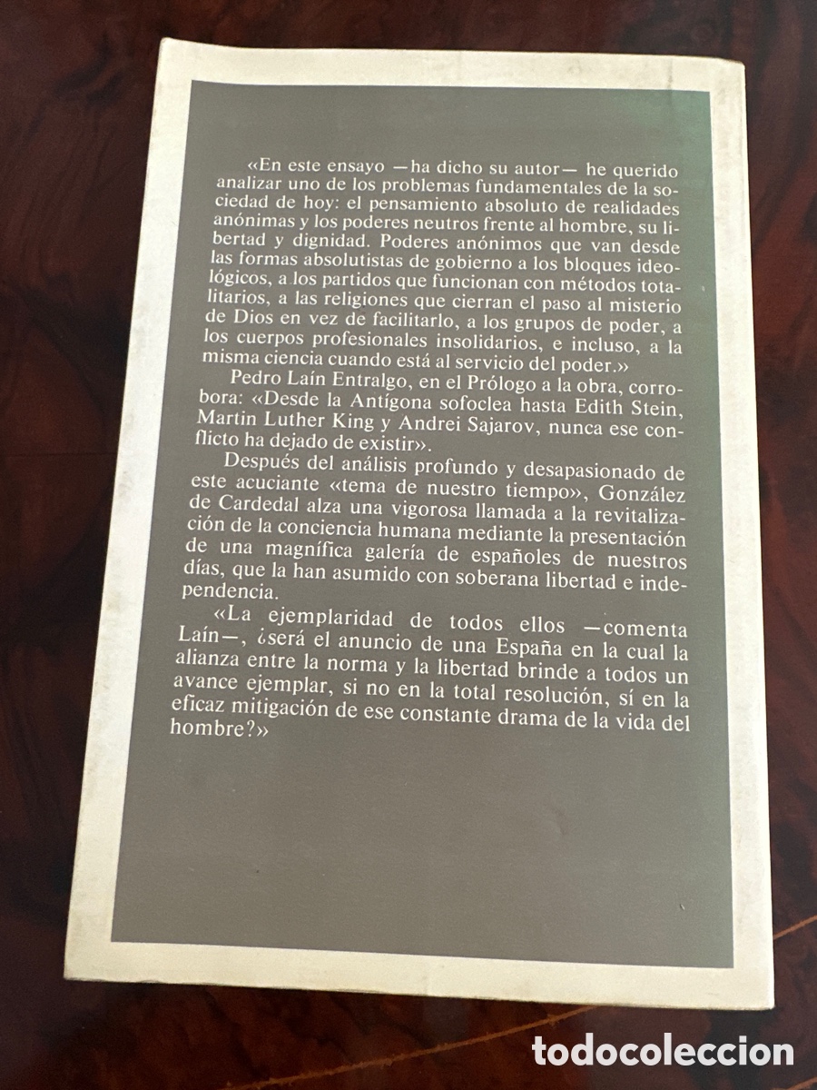 Libros de segunda mano: EL PODER Y LA CONCIENCIA / OLEGARIO GONZALEZ DE CARDENAL / ESPASA - Foto 10