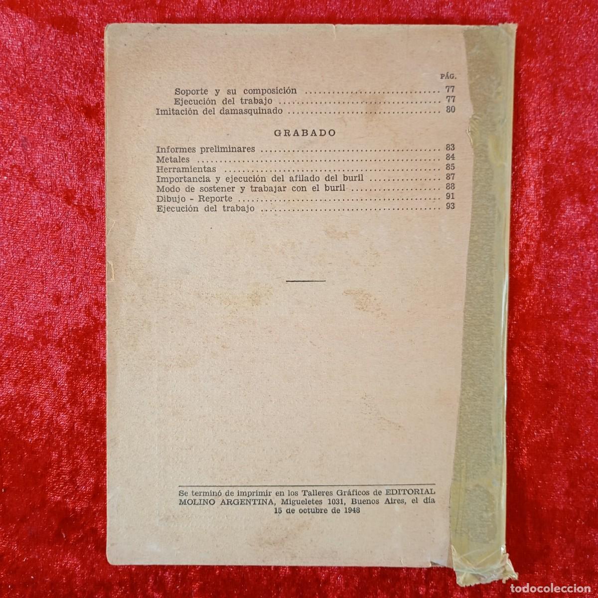 Libros de segunda mano: DECORADO DEL METAL - TOMAS GUTIERREZ-LARRAYA - EDITORIAL MOLINO - 1948 / 3165 - Foto 2
