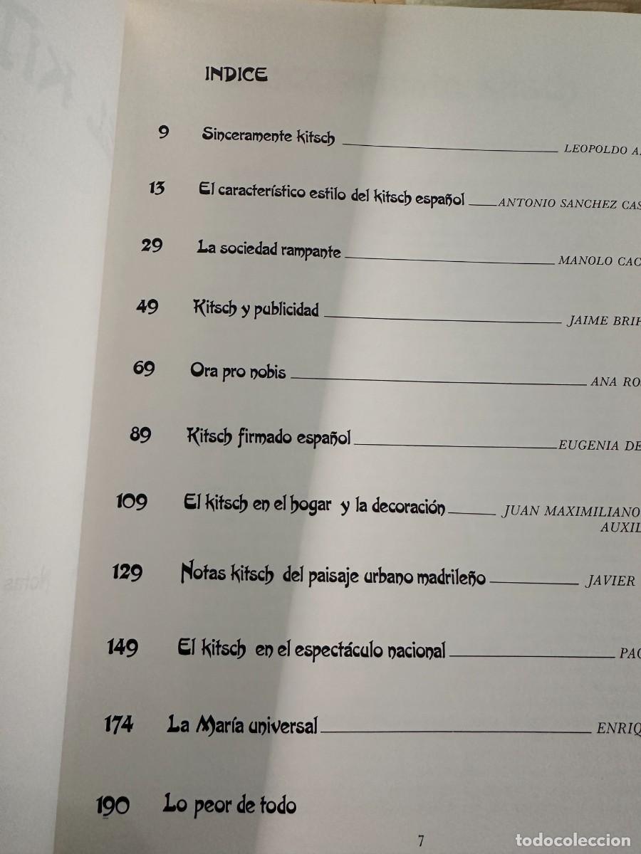 Libros de segunda mano: El kitsch espa&ntilde;ol Antonio S&aacute;nchez Casado - Foto 3
