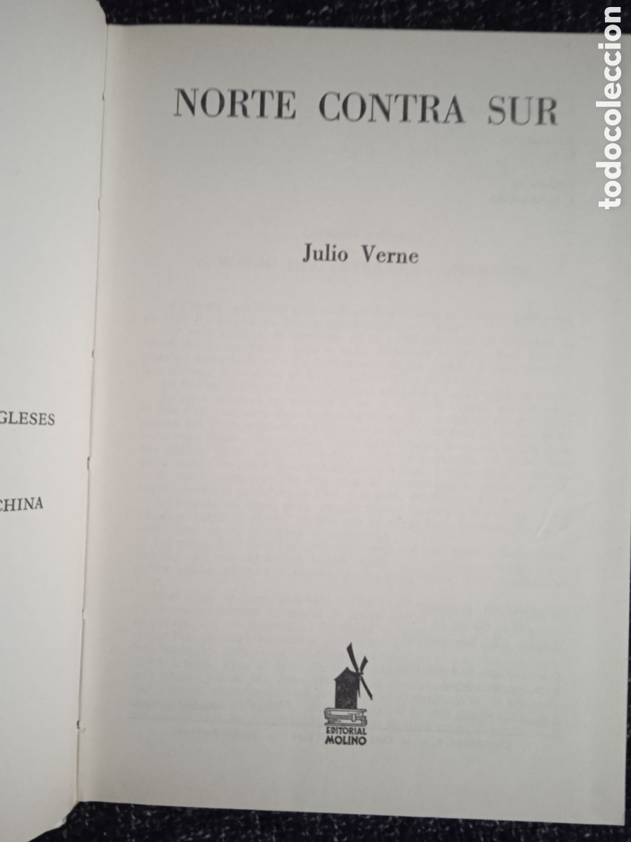 Libros de segunda mano: NORTE CONTRA SUR / JULIO VERNE -ED. MOLINO - Foto 2