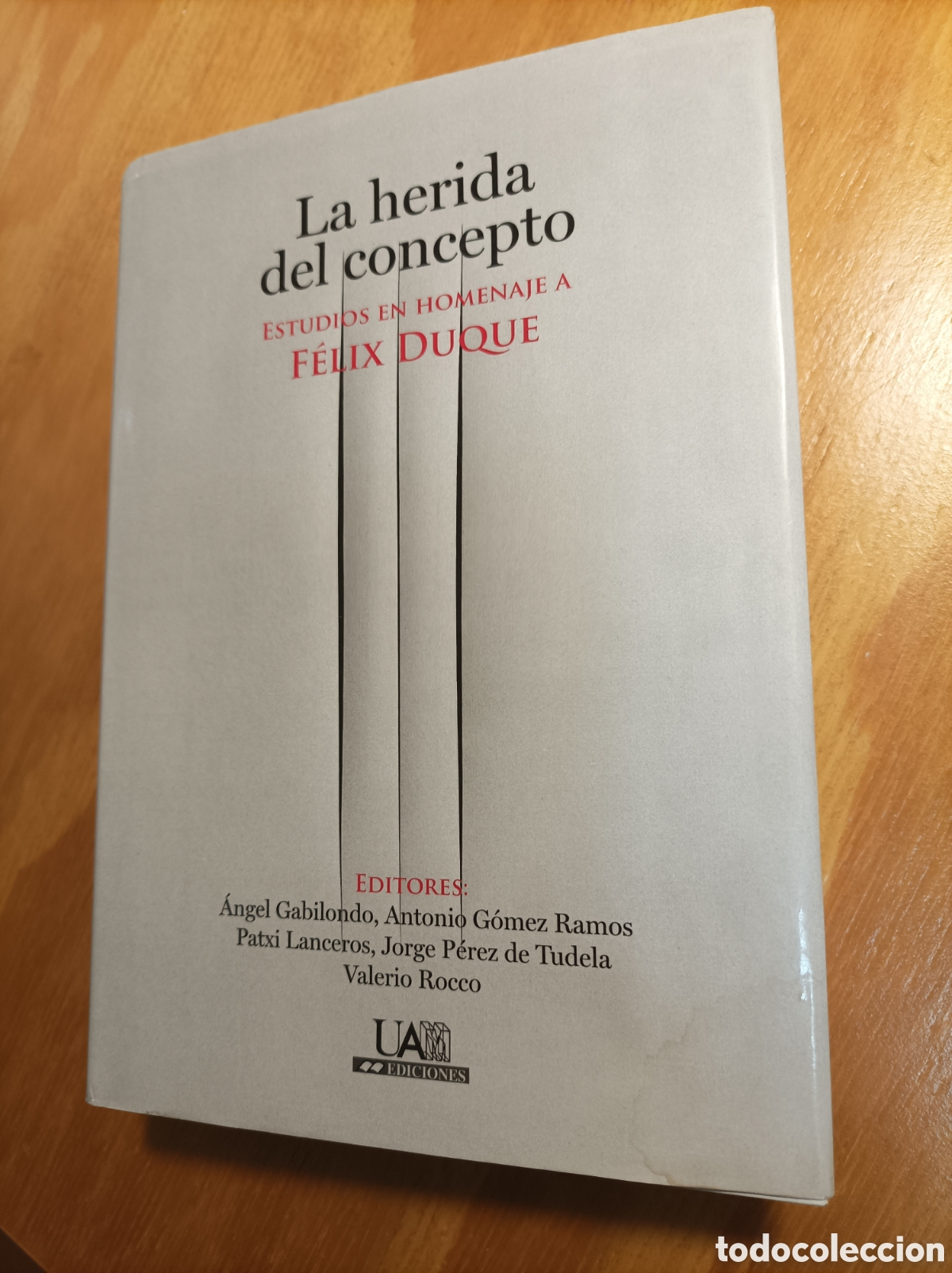 Libros de segunda mano: La herida del concepto - Estudios en Homenaje a F&eacute;lix Duque - Foto 1