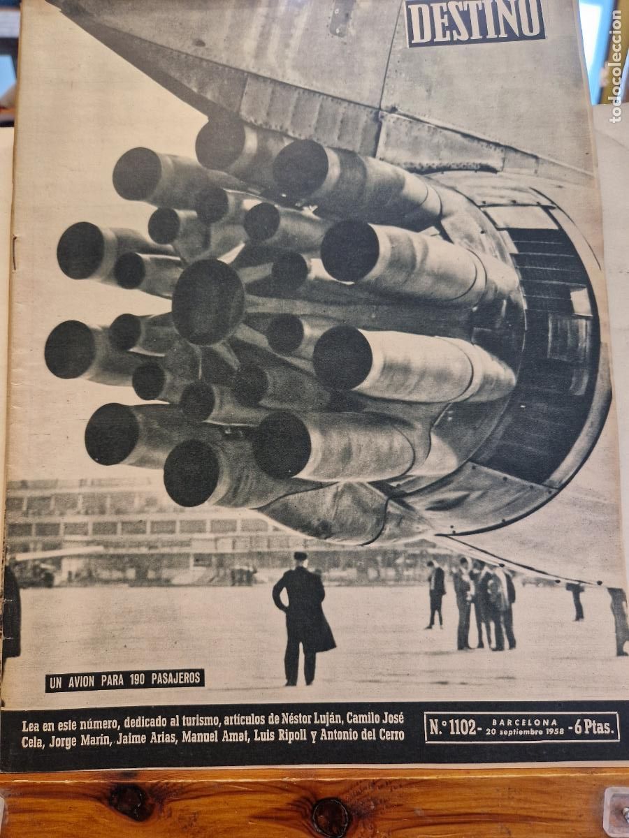 Second hand books: REVISTA DESTINO. UN AVION PARA 190 PASAJEROS. BARCELONA 20 DE SEPTIEMBRE DE 1958