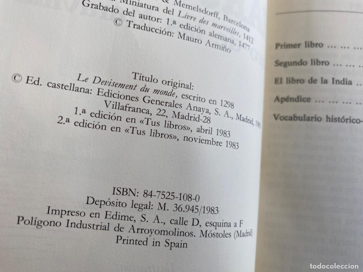Libros de segunda mano: Libro de las Maravillas. Marco Polo. Anaya Tus libros. - Foto 5