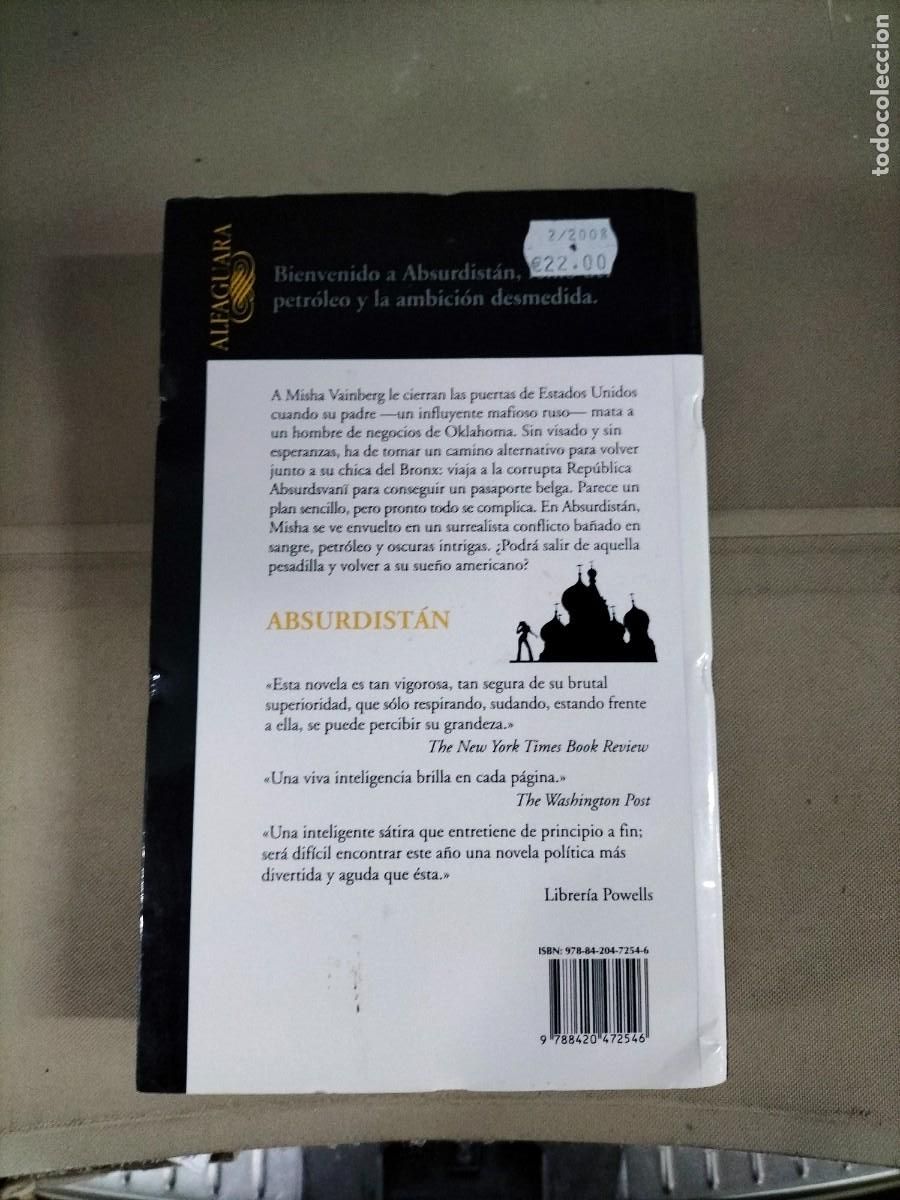 Libros de segunda mano: Absurdist&aacute;n - Gary Shteyngart. Alfaguara - Foto 2