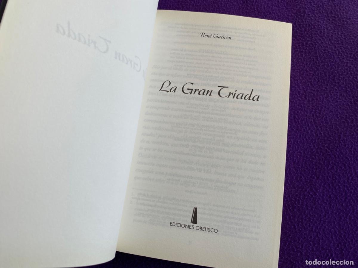 Libros de segunda mano: La gran triada - Ren&eacute; Gu&eacute;non - Ed.Obelisco - Foto 4