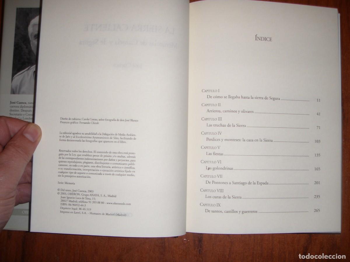 Libros de segunda mano: LA SIERRA CALIENTE JOS&Eacute; CUENCA - Foto 4