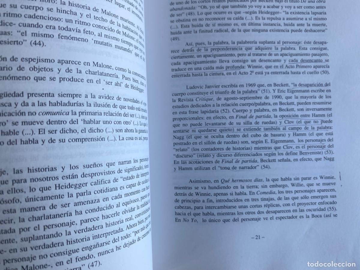 Libros de segunda mano: SAMUEL BECKETT: PALABRA Y SILENCIO - Foto 8