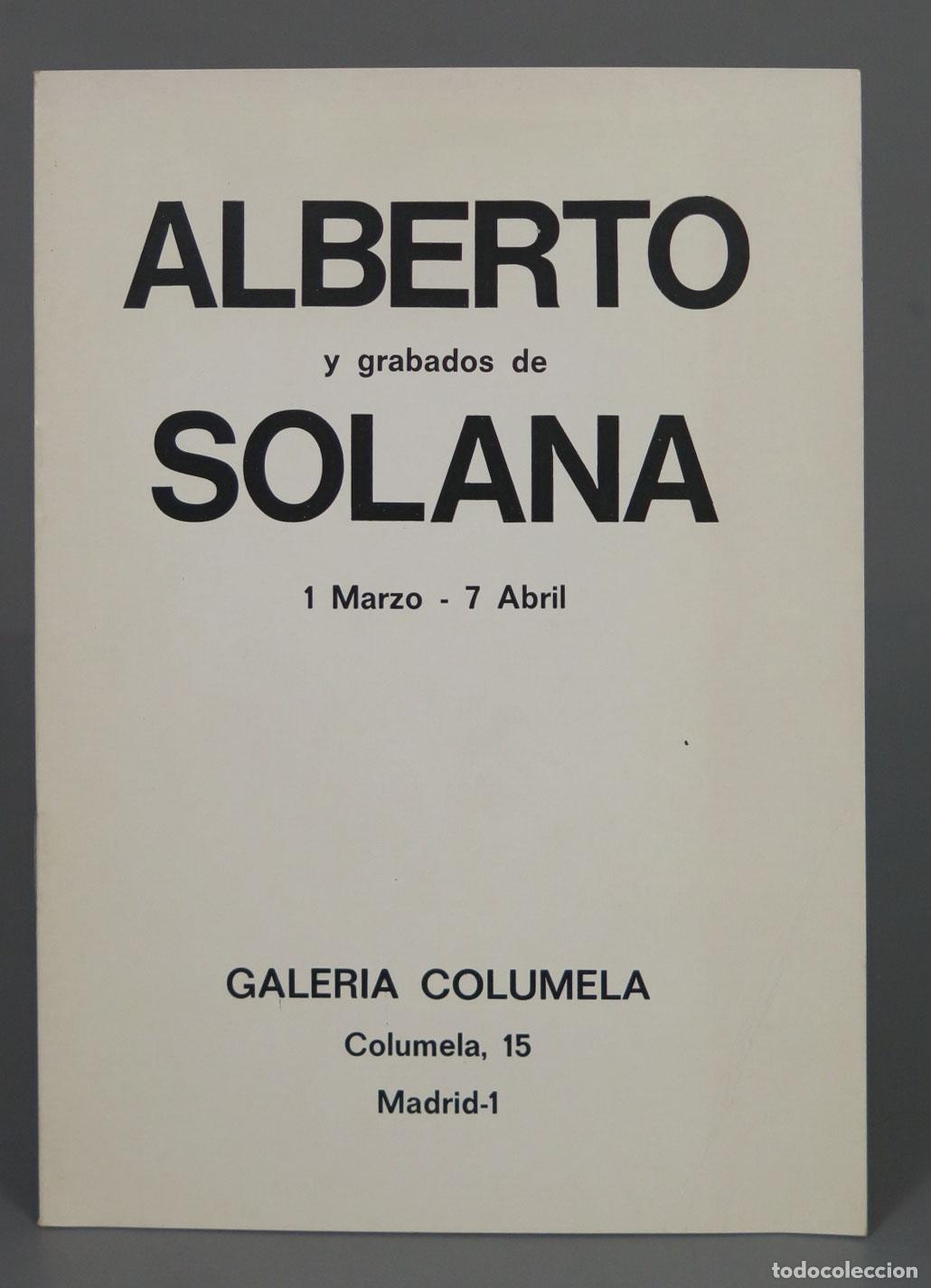 Second hand books: ALBERTO y grabados de SOLANA 1 Marzo - 7 Abril