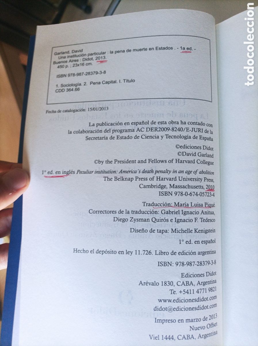 Libros de segunda mano: David Garland - Una instituci&oacute;n particular - Foto 5
