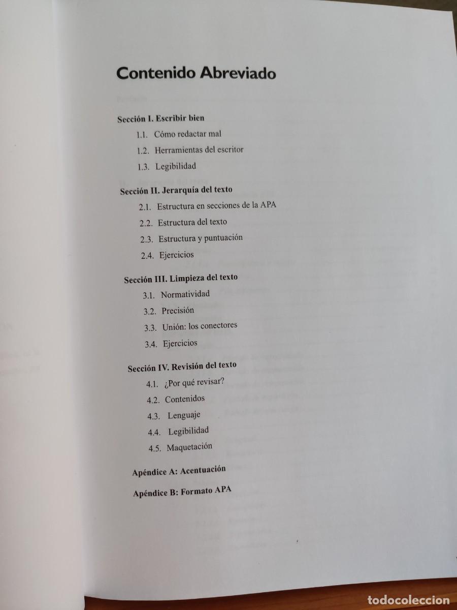 Libros de segunda mano: C&oacute;mo redactar textos cient&iacute;ficos en psicolog&iacute;a y educaci&oacute;n Orfelio G Le&oacute;n - Foto 6